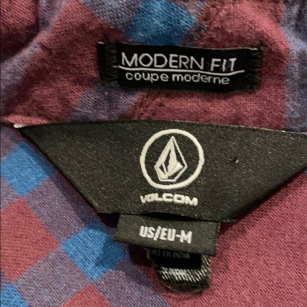 Volcom Men’s Long Sleeve Button Down Size Medium - image 8